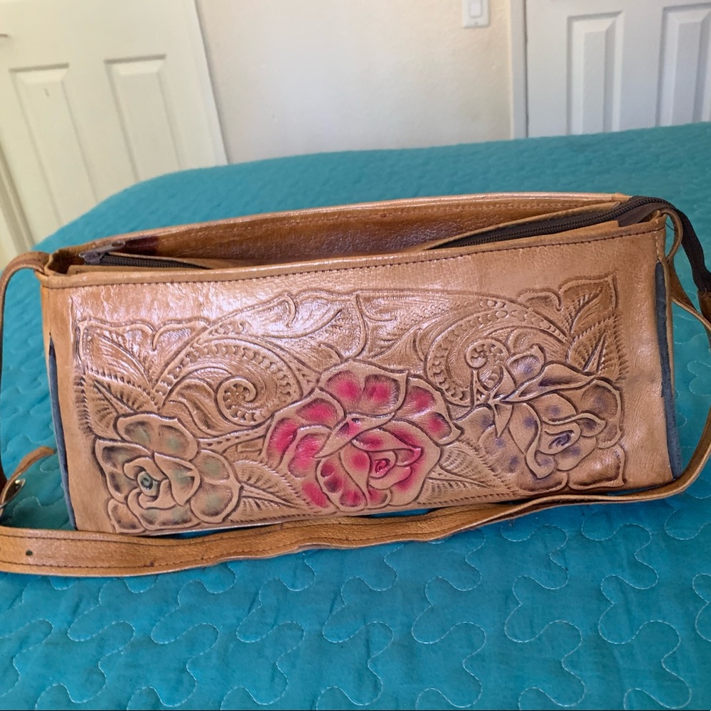 Mexican Artisan -Genuine leather bag - Picture 2 of 16